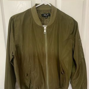 Green Bomber Jacket